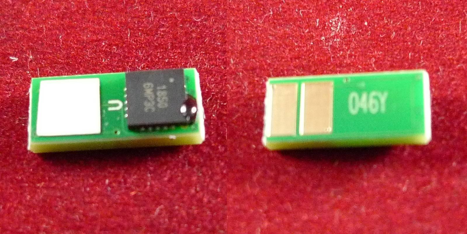 Чип Canon i-SENSYS LBP653Cdw/654Cx/732Cdw/734Cdw/735Cx (1247C002) Yellow, 2.3K ELP Imaging®, ELP-CH-C046-Y