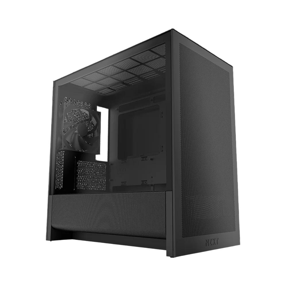 Корпус без блока питания/ Case NZXT H3 Flow (2025), Midi-Tower, TG, 1x120mm, 1xUSB-A 3.2 + 1xUSB-C 3.2, mATX, mITX Black, CC-H31FB-01