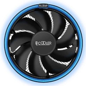 PCCooler E126M B Кулер S775/115X/AM2/2+/AM3/3+/AM4/FM1/FM2/2+ (TDP 92W, вент-р 120мм с PWM, Blue LED FAN, 1000-1800RPM, 26.5dBa) Retail Color Box