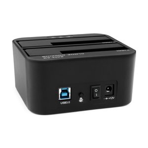 AgeStar 3UBT6-6G Докстанция 2x2.5"/3.5" SATA HDD/SSD AgeStar 3UBT6-6G, USB3.0, пластик, черный, UASP, 3UBT6-6G(BLACK)