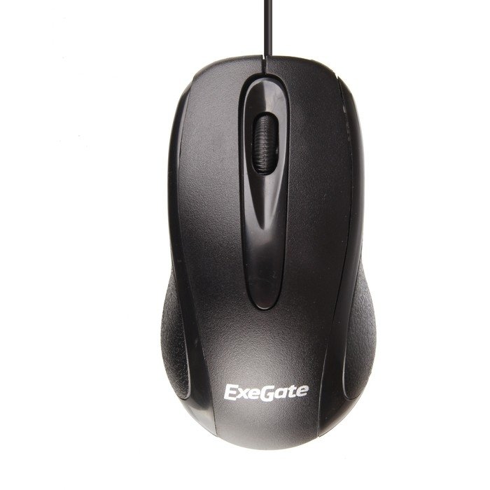 Exegate EX264099RUS Мышь Exegate SH-9026  <black, optical,  3btn/scroll, 1000dpi, USB>, Color box