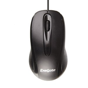 Exegate EX264099RUS Мышь Exegate SH-9026  <black, optical,  3btn/scroll, 1000dpi, USB>, Color box