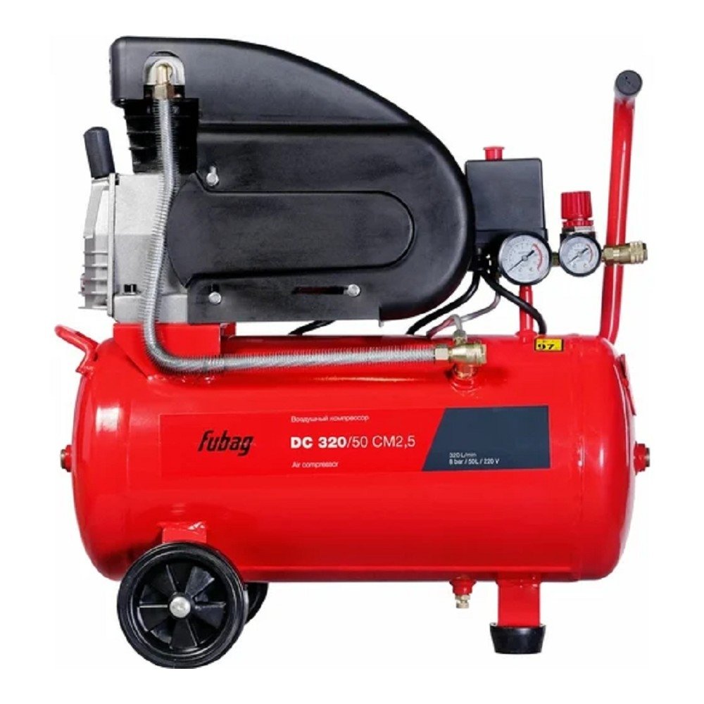 FUBAG DC 320/50 CM2.5 Компрессор [614319547/29838183] {320 л/мин_50л_8бар_1.8кВт}