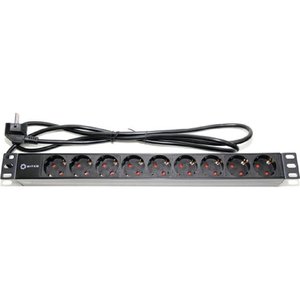 5bites PDU919P-02 Блок розеток 9S / PVC / 1U / 19" / 2M*3G*1.5MM2 / VDE