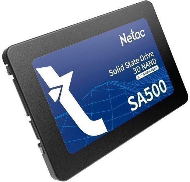 SSD накопитель Netac SSD SA500 2TB 2.5 SATAIII 3D NAND, R/W up to 530/475MB/s, TBW 960TB, 3y wty, NT01SA500-2T0-S3X