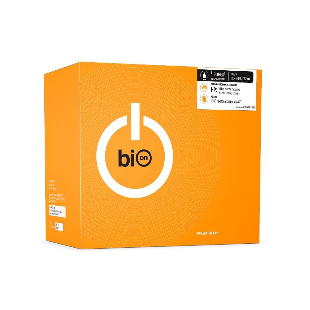 Bion BCR-C051/CF230A Картридж для HP{ LaserJet Pro M203d/M203dn/M203dw/MFP M227fdn/M227fdw/M227sdn; Canon imageCLASS LBP162dw/MF264dw/MF267dw/MF269dw} (1700  стр.), Черный, с чипом
