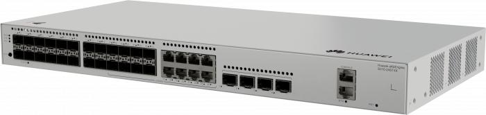 Коммутатор HUAWEI eKit S310-24ST4X (L2+, 24*GE SFP ports, 8 of which are dual-purpose 10/100/1000 or SFP, 4*10GE SFP+ ports, built-in AC power), 98012532