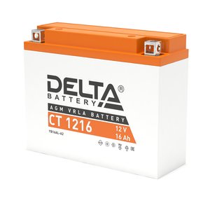 Аккумулятор DELTA BATTERY CT 1216  обратная  полярность 16 Ач, 3401010030020