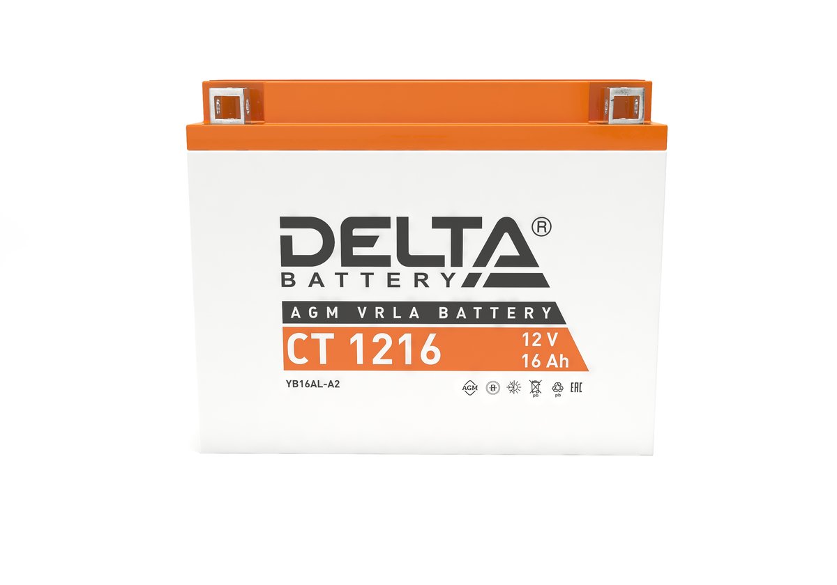 Аккумулятор DELTA BATTERY CT 1216  обратная  полярность 16 Ач, 3401010030020