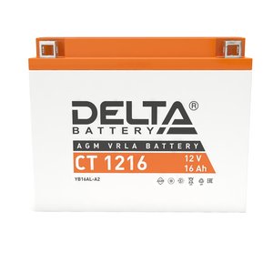 Аккумулятор DELTA BATTERY CT 1216  обратная  полярность 16 Ач, 3401010030020