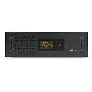 Exegate EX293852RUS ИБП ExeGate ServerRM UNL-3000.LCD.AVR.2SH.3C13.USB.3U <3000VA/1800W, Color LCD, AVR, 2*Schuko+3*C13, USB, 3U, установка в стойку, Black>
