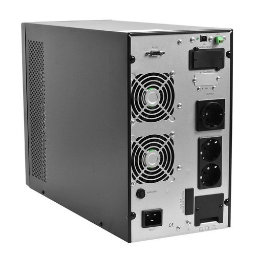 ИБП POWERMAN Online 3000 plus, LCD, двойного преобразования, 3000ВА, 2700Вт, 2 евророзетки с резервным питанием, USB, RS232, слот SNMP, разъем EPO, внешний блок батарей (в комплект не входит),  191 х 460 х 337 мм., 11 кг./ UPS POWERMAN Online 3000 plus, LCD, dual conversion, 3000VA, 2700W, 2 eurosockets with backup power, USB, RS232, SNMP slot, RJ11 / RJ45 protection, external battery pack (not included), 191 х 460 х 337 mm, 11 kg., POWERMAN Online 3000 Plus
