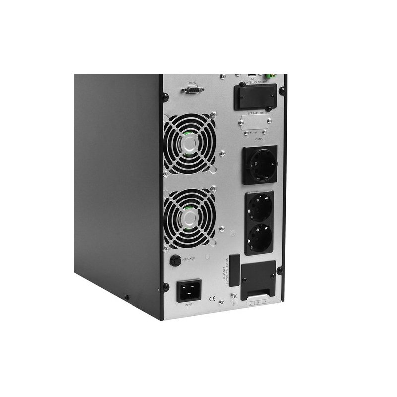 ИБП POWERMAN Online 3000 plus, LCD, двойного преобразования, 3000ВА, 2700Вт, 2 евророзетки с резервным питанием, USB, RS232, слот SNMP, разъем EPO, внешний блок батарей (в комплект не входит),  191 х 460 х 337 мм., 11 кг./ UPS POWERMAN Online 3000 plus, LCD, dual conversion, 3000VA, 2700W, 2 eurosockets with backup power, USB, RS232, SNMP slot, RJ11 / RJ45 protection, external battery pack (not included), 191 х 460 х 337 mm, 11 kg., POWERMAN Online 3000 Plus