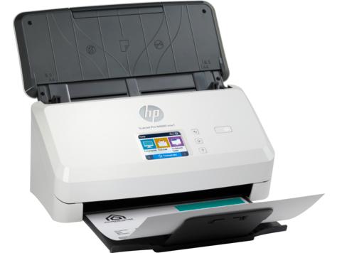 Сканер HP ScanJet Pro N4000 snw1 (CIS, A4, 600 dpi, Ethernet 10/100Base-TX, USB 3.0, Wi-Fi, ADF 50 sheets, Duplex, 40 ppm/80 ipm), 6FW08A#B19