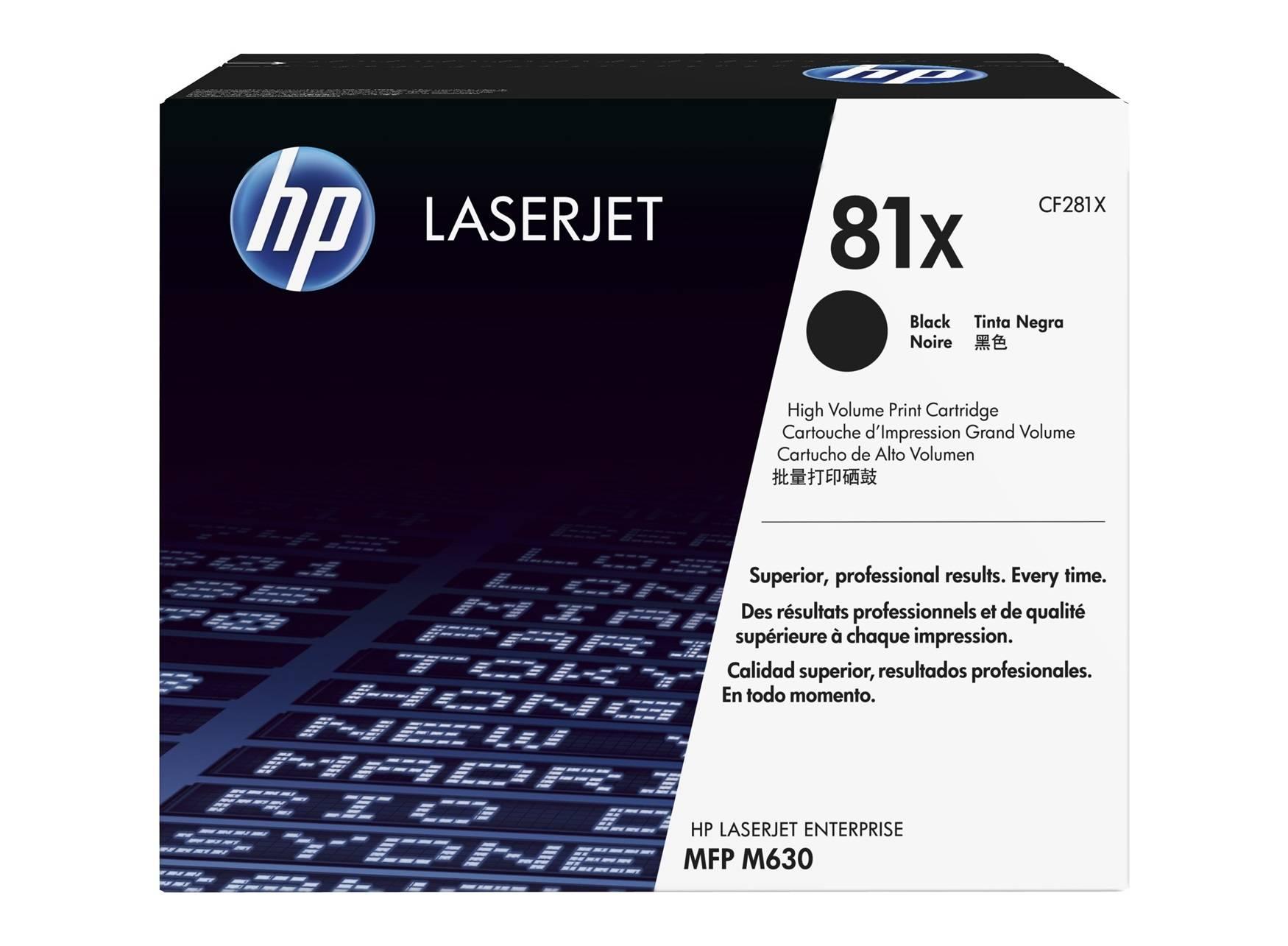 Картридж HP 81X лазерный увеличенной емкости (25000 стр), CF281X