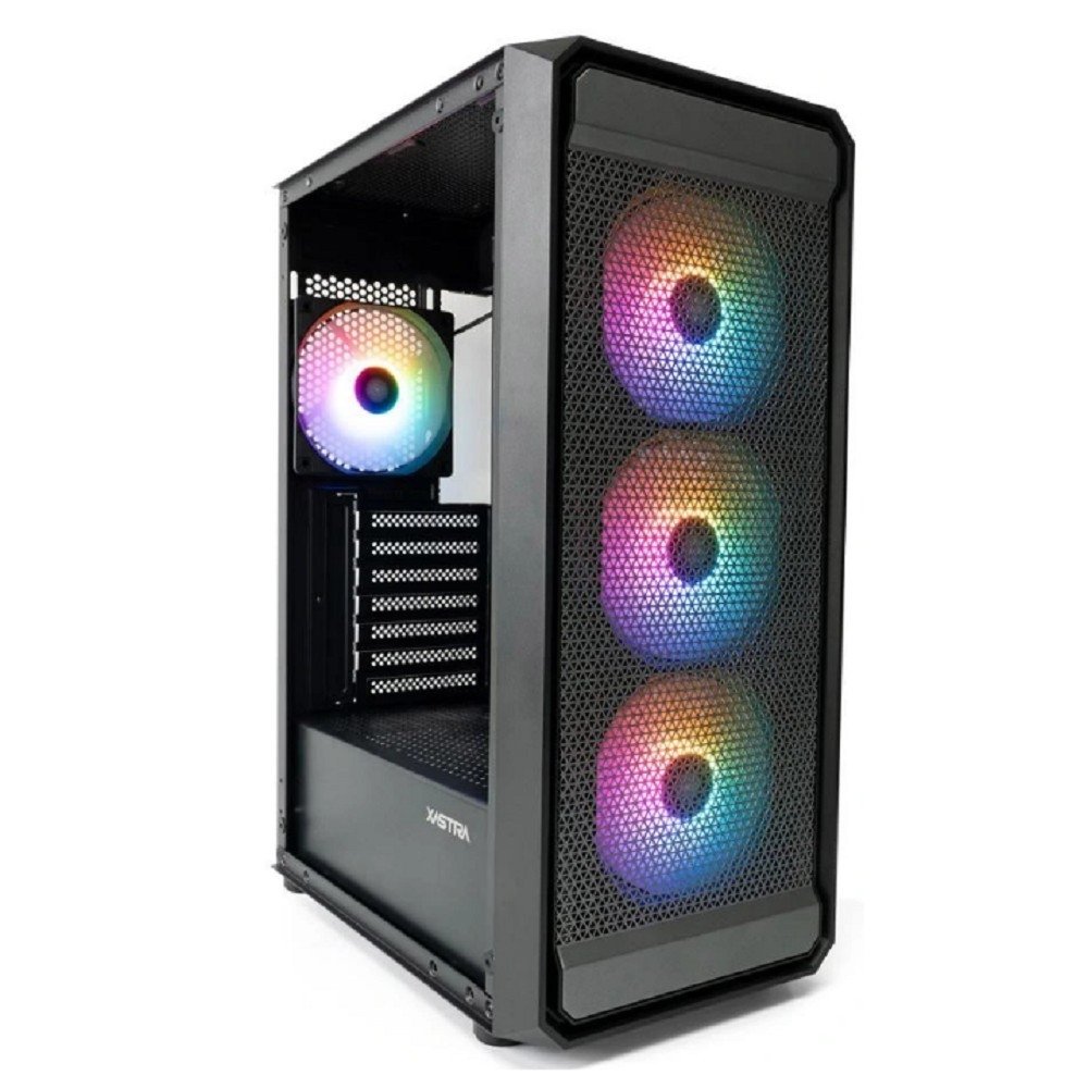 XASTRA Корпус A403 4ARGB Black ATX/Mesh/ tempered glass / 4x120mm ARGB PWM fans/ A403-4FC12A