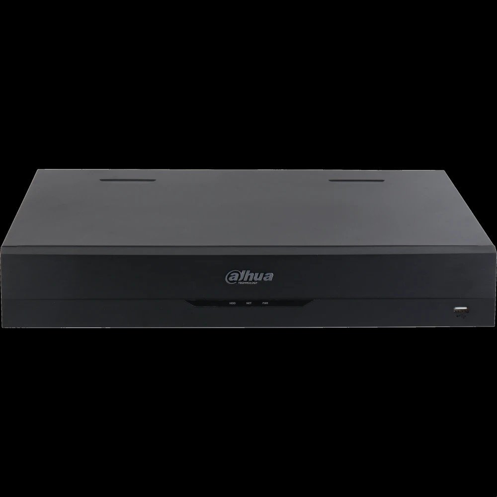 DAHUA DHI-NVR4416-EI 16-канальный IP-видеорегистратор 4K, H.265+ и ИИ , видеоаналитика, входящий поток до 256Мбит/с, 4 SATA III до 16Тбайт