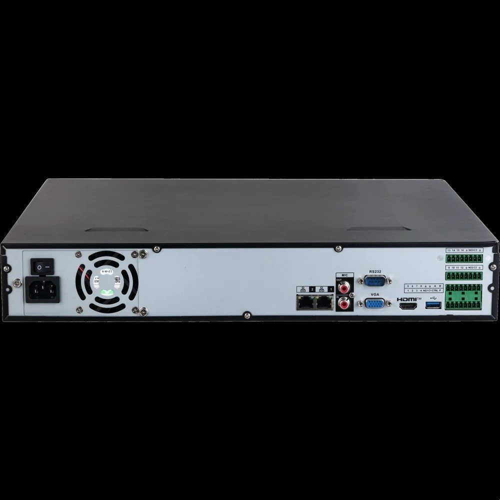 DAHUA DHI-NVR4416-EI 16-канальный IP-видеорегистратор 4K, H.265+ и ИИ , видеоаналитика, входящий поток до 256Мбит/с, 4 SATA III до 16Тбайт