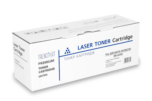 Картридж TrendArt чёрный (2K) для HP LaserJet 1010/12/15/20/22/ 3015/20/30/Canon FX-9/FX-10 Universal TrAQ2612AFX-10CRG703