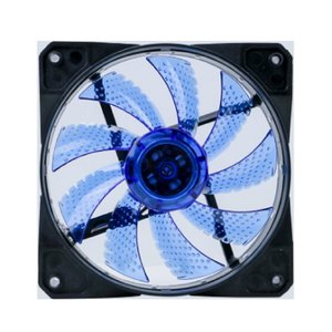 Вентилятор Digma DFAN-LED-BLUE RGB 120мм черный 3-pin 4-pin (Molex) Ret