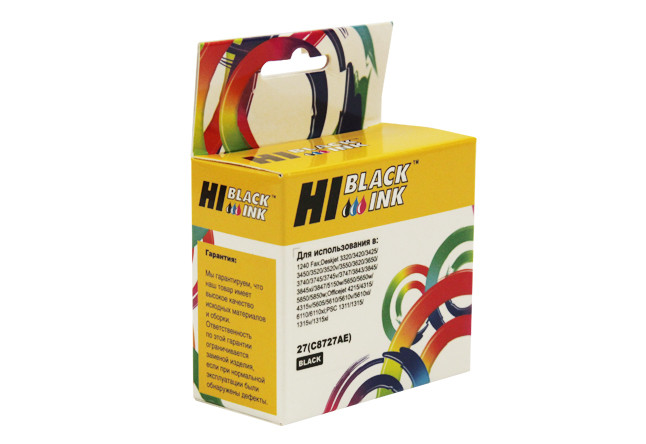 Картридж Hi-Black (HB-C8727AE) для HP DJ 3320/3325/3420, №27, Bk, 27 (C8727AE)