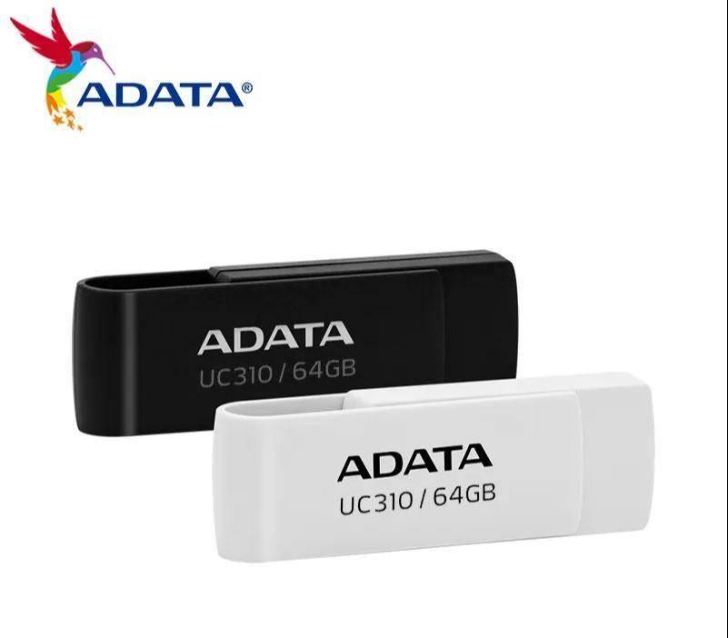 Флеш накопитель 64GB A-DATA UC310, USB 3.2, белый, UC310-64G-RWH