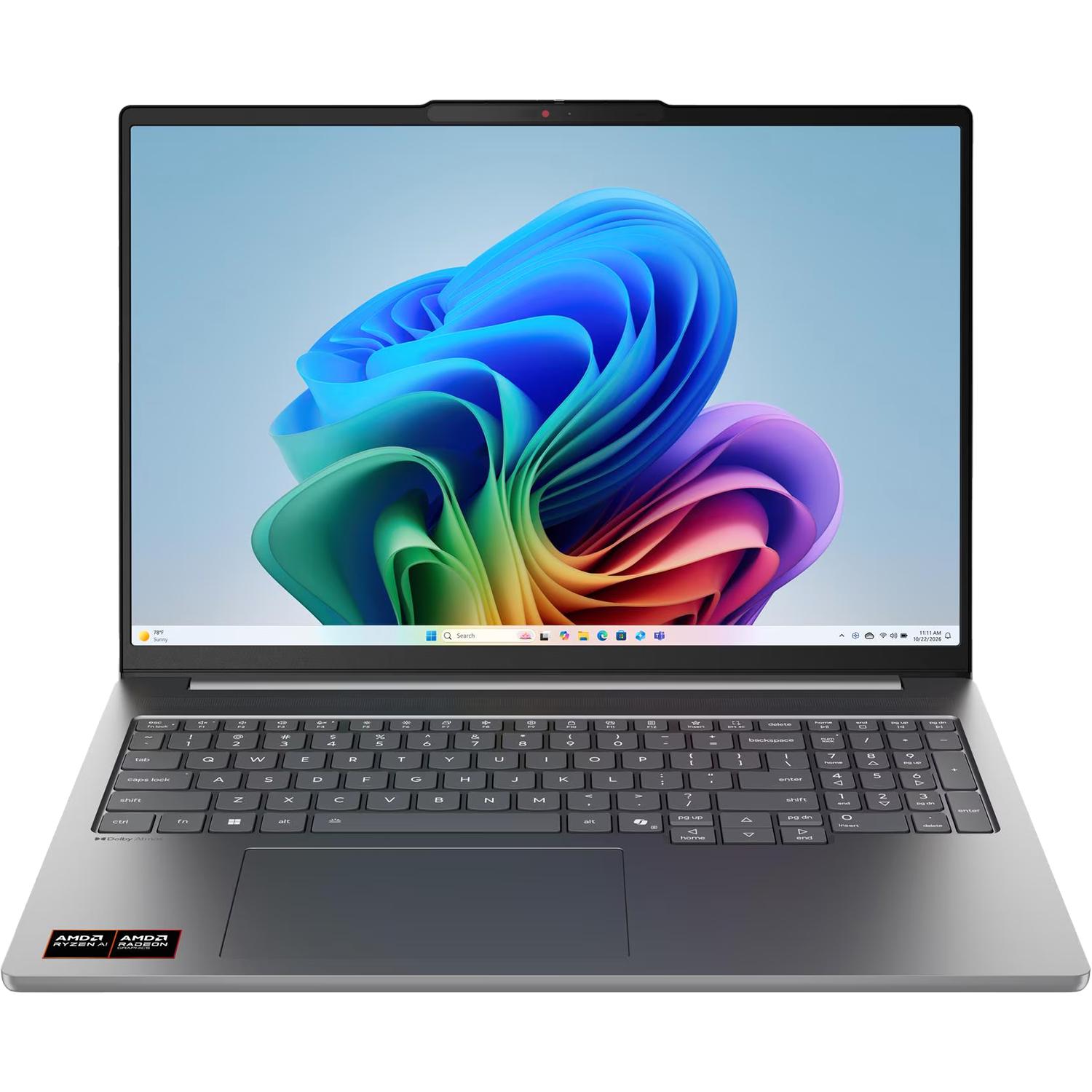 Ноутбук/ Lenovo IdeaPad Pro 5 16AGP11 16"(2880x1800 OLED)/AMD Ryzen AI 7  (Ghz)/24576Mb/1024PCISSDGb/noDVD/Int:AMD Radeon 860M/Cam/BT/WiFi/84WHr/war 1y/1.66kg/luna grey/noOS + 100W, RU kbd, 83SJ0004RK