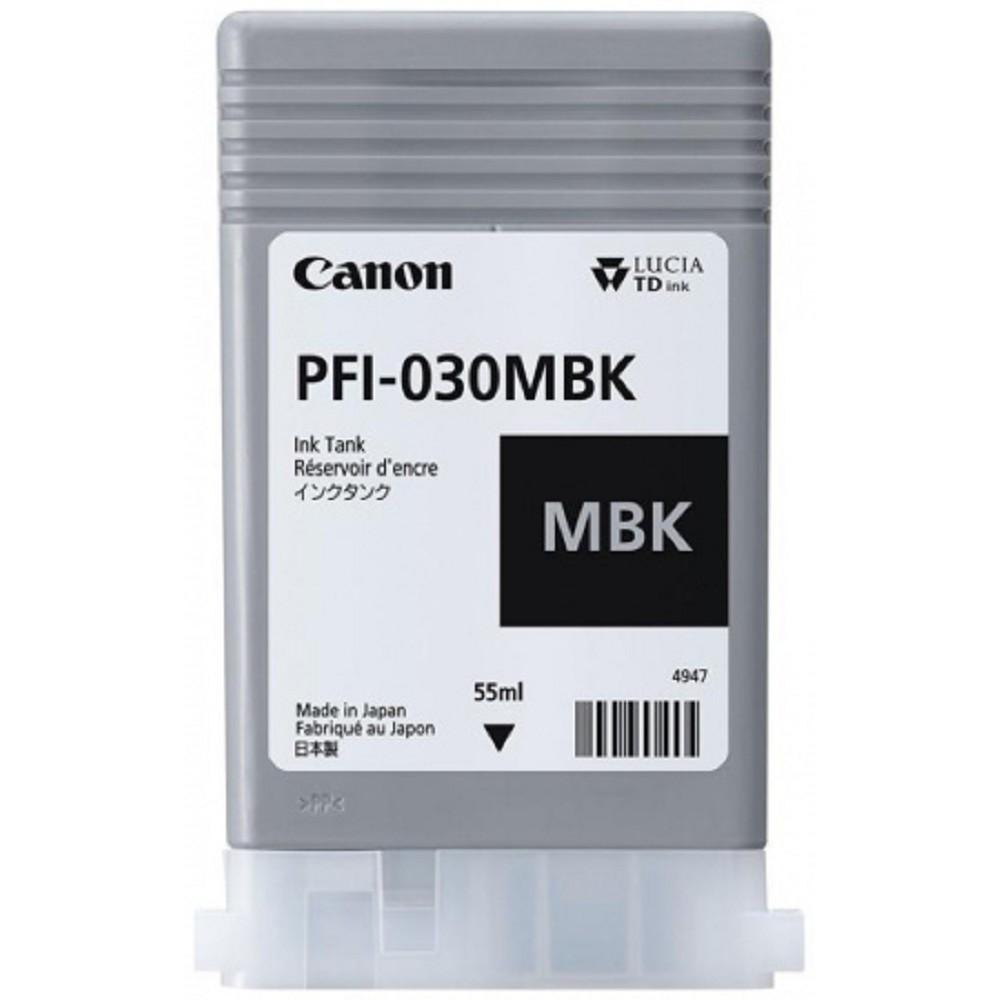 Картридж/ INK TANK PFI-030 MATTE BLACK черный матовый (55мл) для Canon imagePROGRAF TA-20, TA-30, TM-240, TM-340, 3488C001