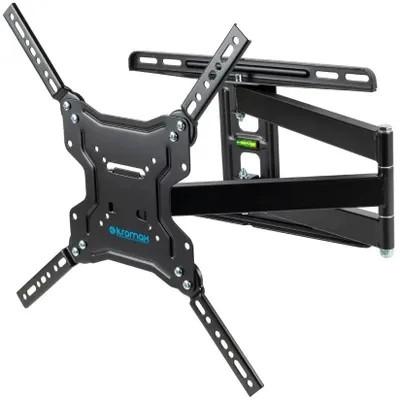 Kromax DIX-19 черный 22"-65" макс.45кг настенный поворотно-выдвижной и наклонный, 20260