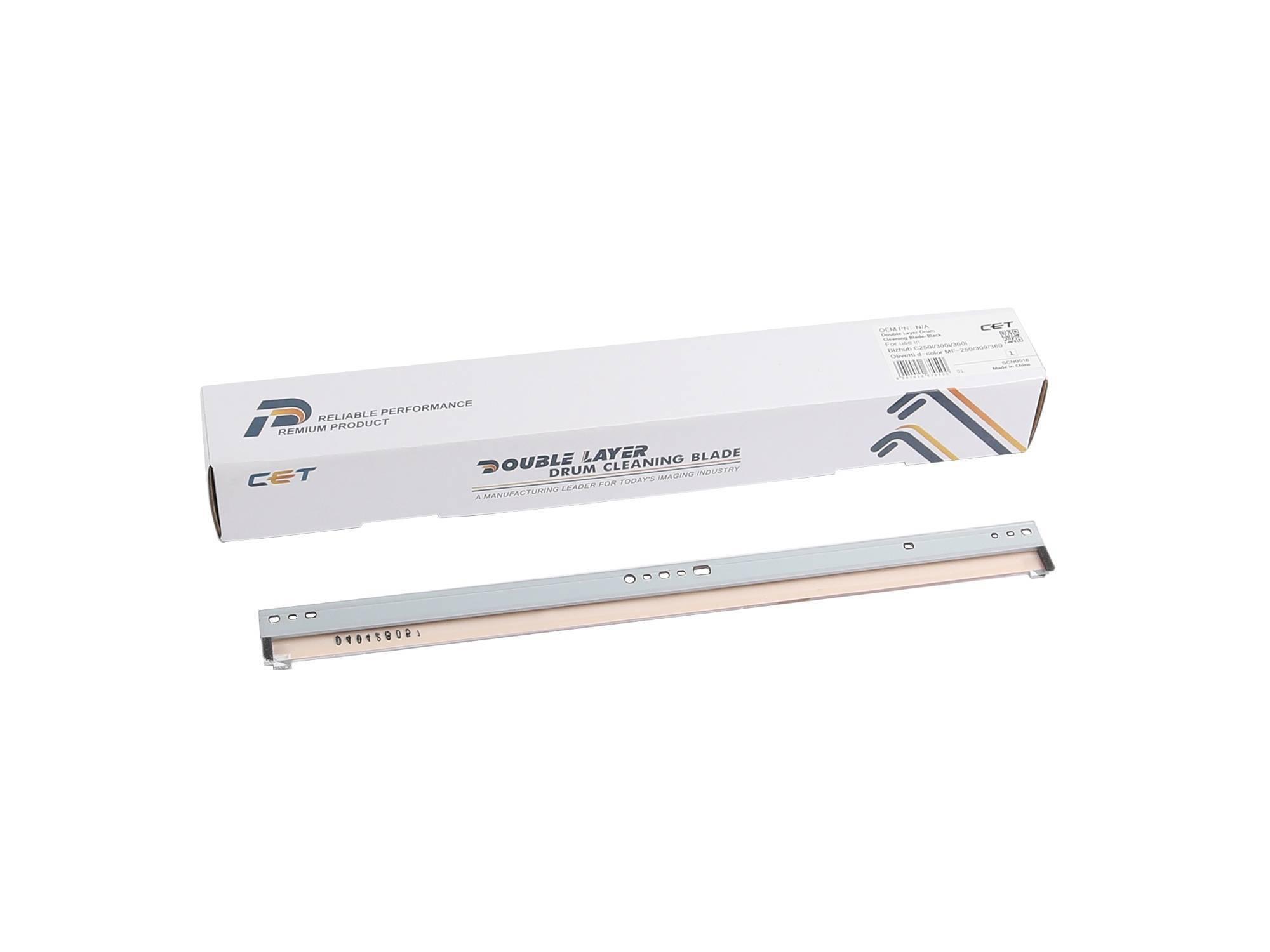 Ракель (Wiper Blade) Konica-Minolta bizhub C250i/C300i/C360i Black (двухслойный) 300000 стр. (DR316K-Blade) CET, CET281093