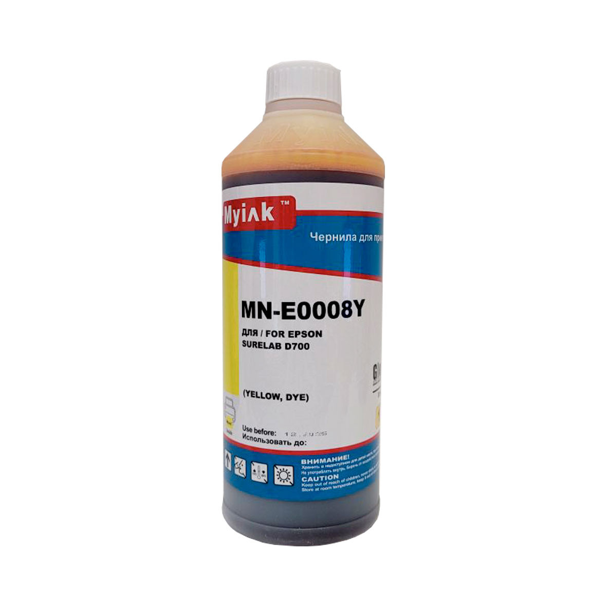 Чернила для EPSON (T7824) Surelab D700 (1л, yellow, Dye) E0008Y MyInk