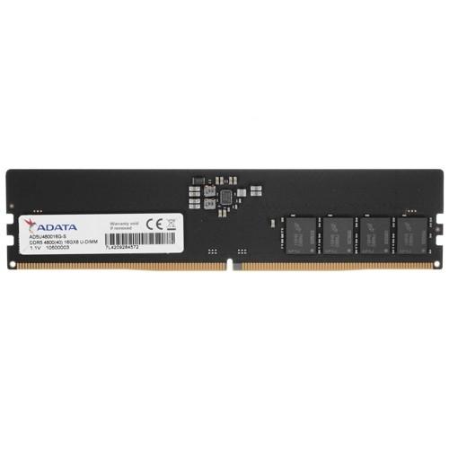 A-data DDR5 DIMM 16Gb 4800MHz AD5U480016G-S RTL PC4-25600 CL40 288-pin 1.1В single rank