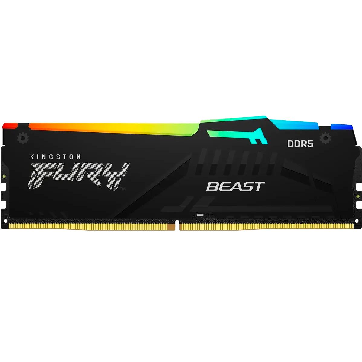 Память оперативная/ Kingston 8GB 6000MT/s DDR5 CL36 DIMM FURY Beast RGB EXPO, KF560C36BBEA-8