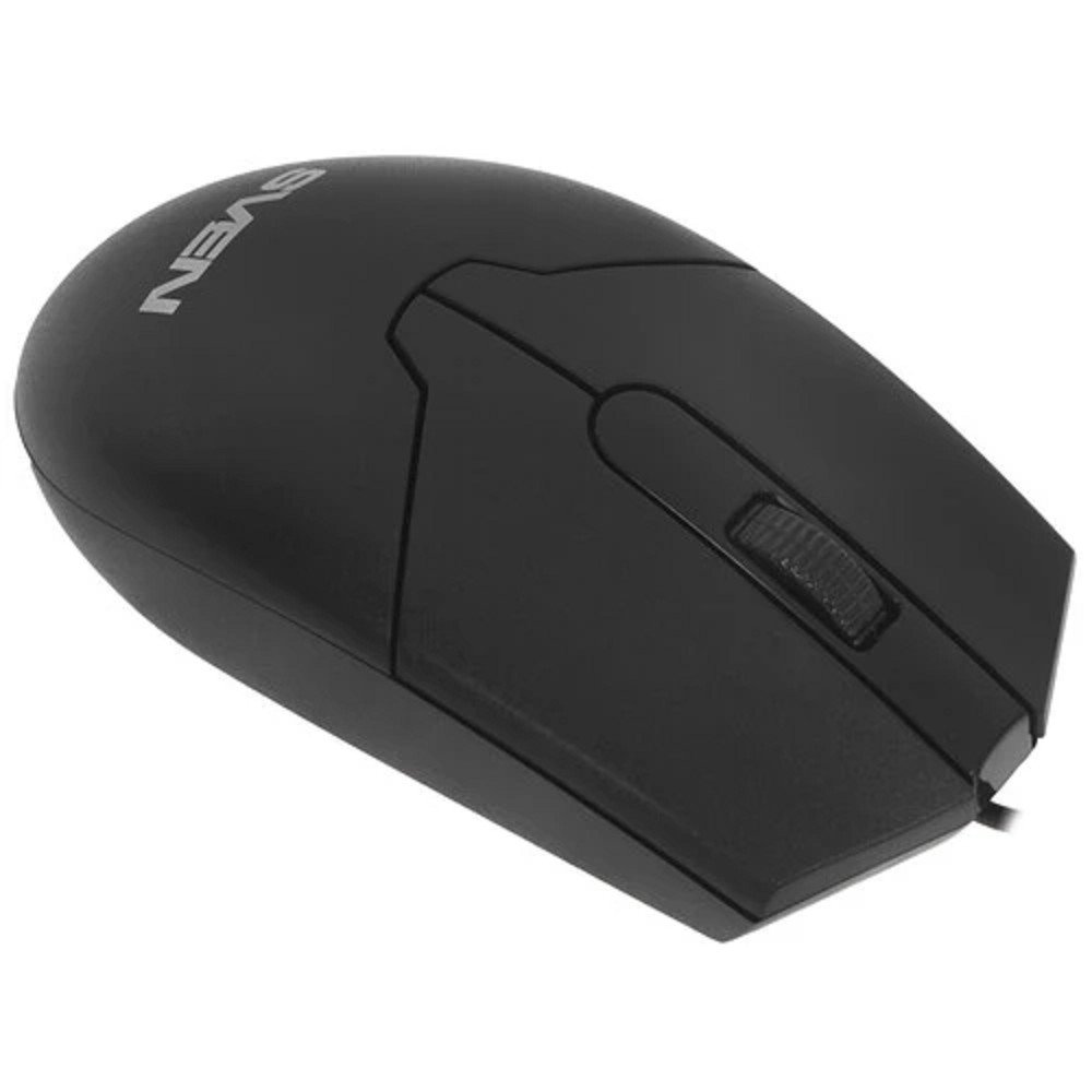Мышь Sven RX-30 USB чёрная (2+1кл. 1000DPI,  каб. 2м., кор), SV-018214