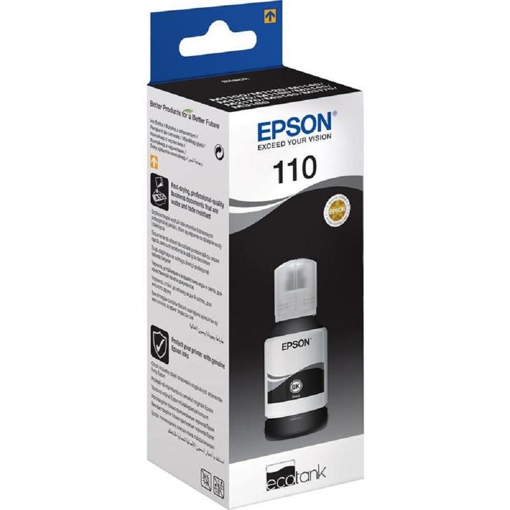EPSON C13T03P14A EcoTank MX1XX Series Black Bottle XL, 6000 к.