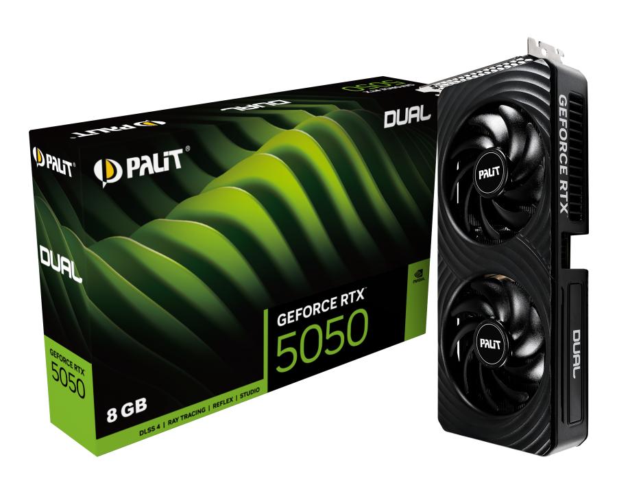 Видеокарта/ RTX5050 8GB PA-RTX5050 DUAL 8GB PALIT, NE65050019P1-GB2070D