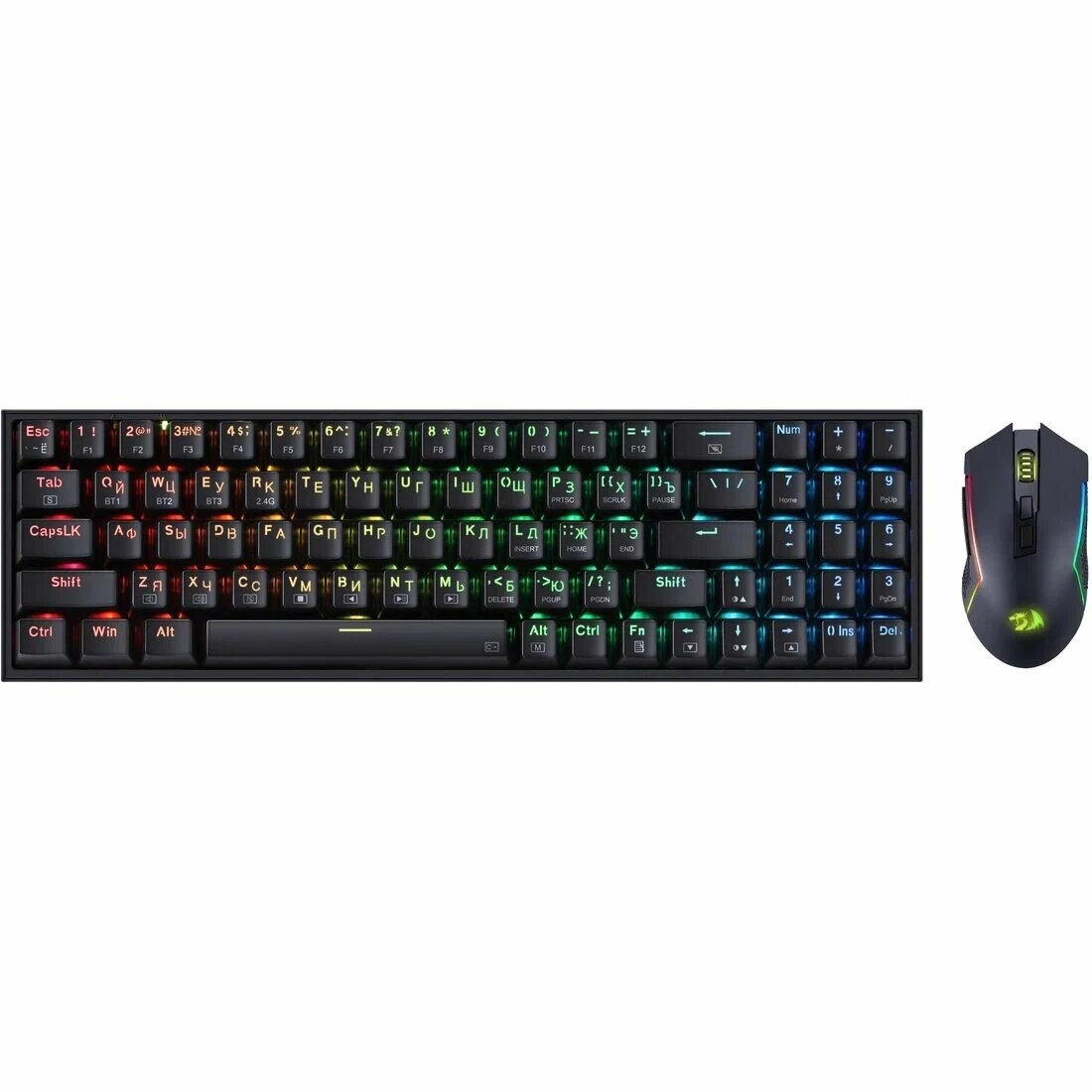 Redragon Игровой набор S136 RU,мышь+клавиатура,BT/2.4G, 72158