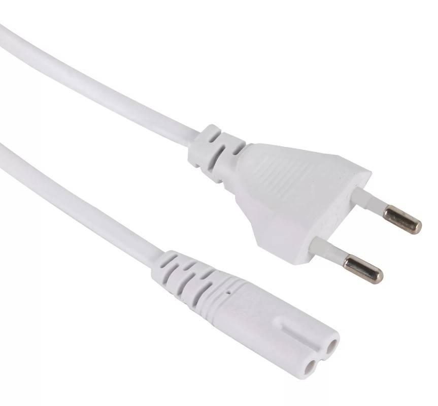 Кабель для аудио-видео техники IEC-320-C7, 2-pin 3m ,белый, iOpen<ACE023-W-3.0M>, ACE023-W-3M