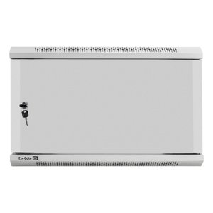 Exegate EX298611RUS Шкаф телекоммуникационный 19" настенный 6U ExeGate EC-WM-6U.450.M.GREY (19”, 6U, 600x450x370mm (ШхГхВ), передняя дверь металл, съемные боковые панели, пыле- и влагозащита IP23, све