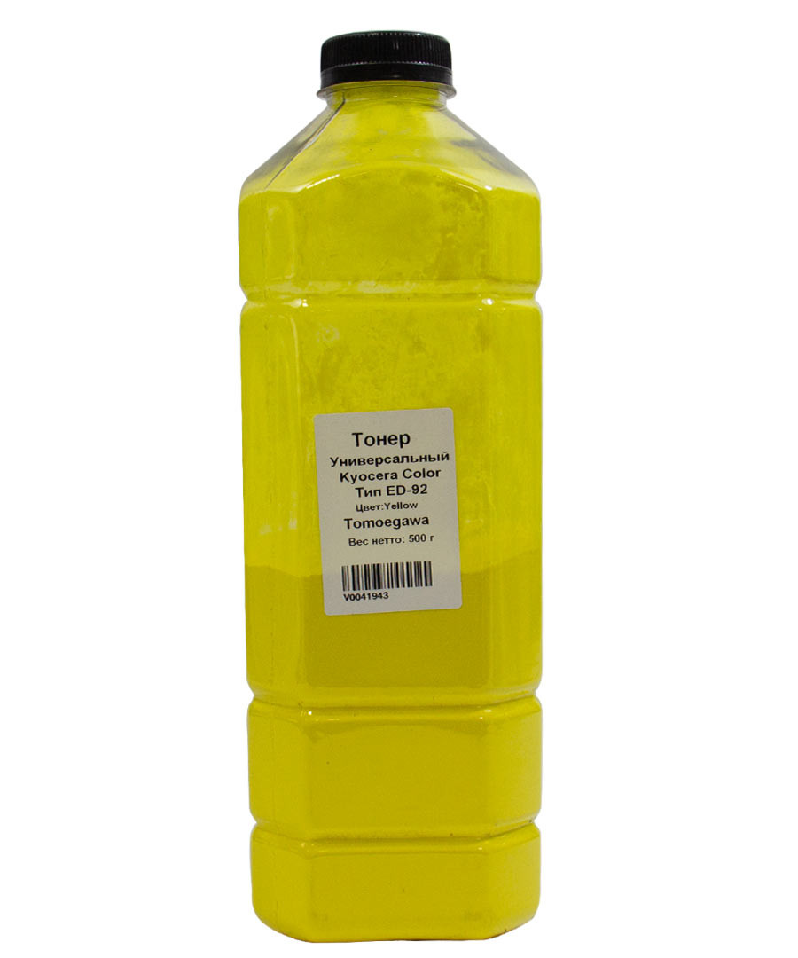 Тонер Tomoegawa Универсальный для Kyocera Color, Тип ED-92, Y, 500 г, канистра, 20111781