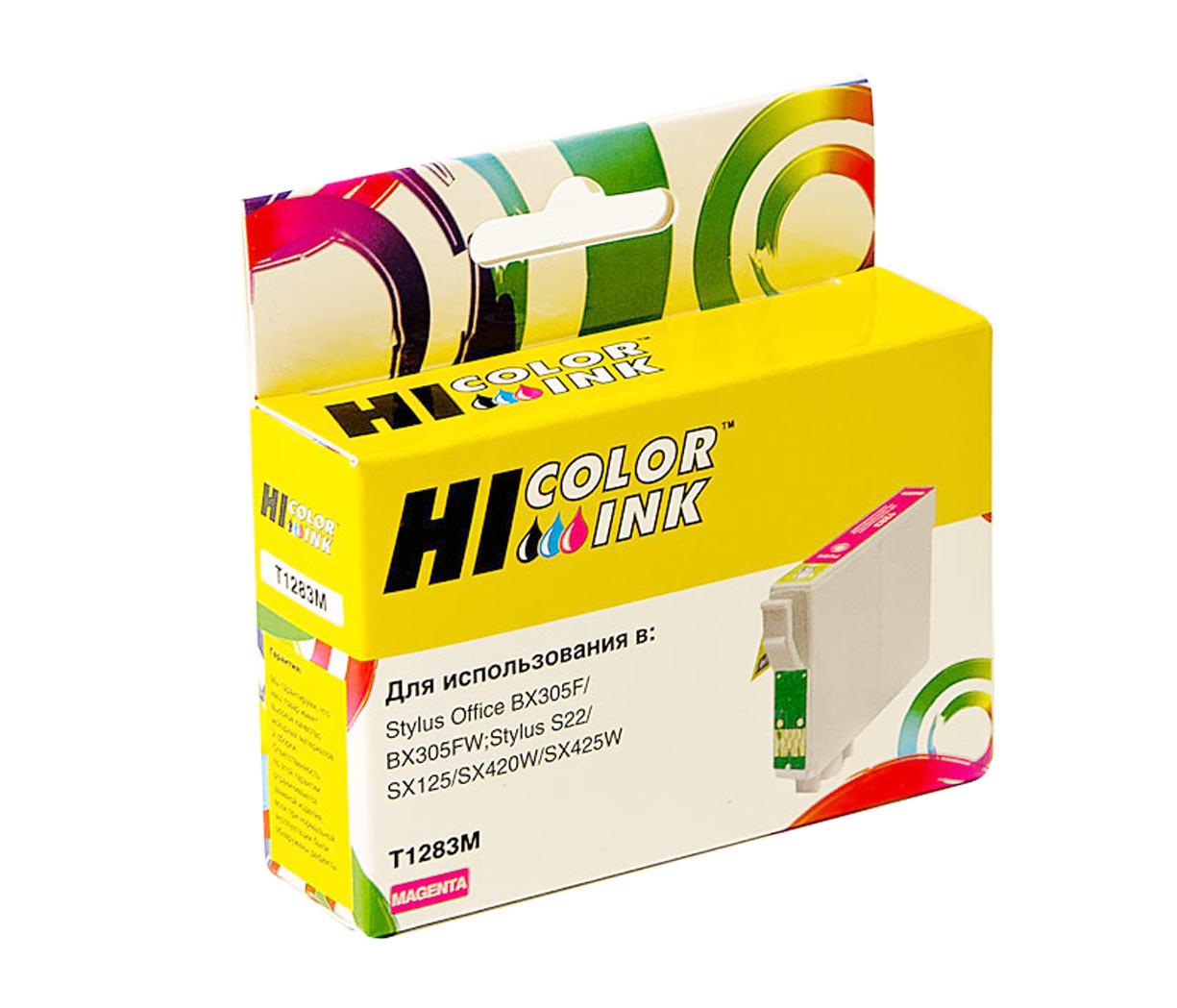 Картридж Hi-Black (HB-T1283) для Epson Stylus S22/SX125/SX420W/SX425W/BX305F, M, T1283M