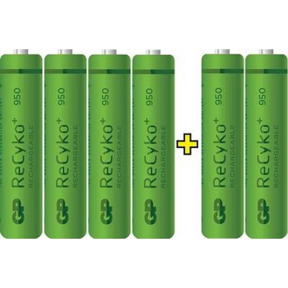 GP ReEnergy 100AAAHC AAA, емкость 1000 мАч(100AAAHC4/2RGY-2CRCB6)  (6 шт. в уп-ке)  аккумулятор, 4891199164477