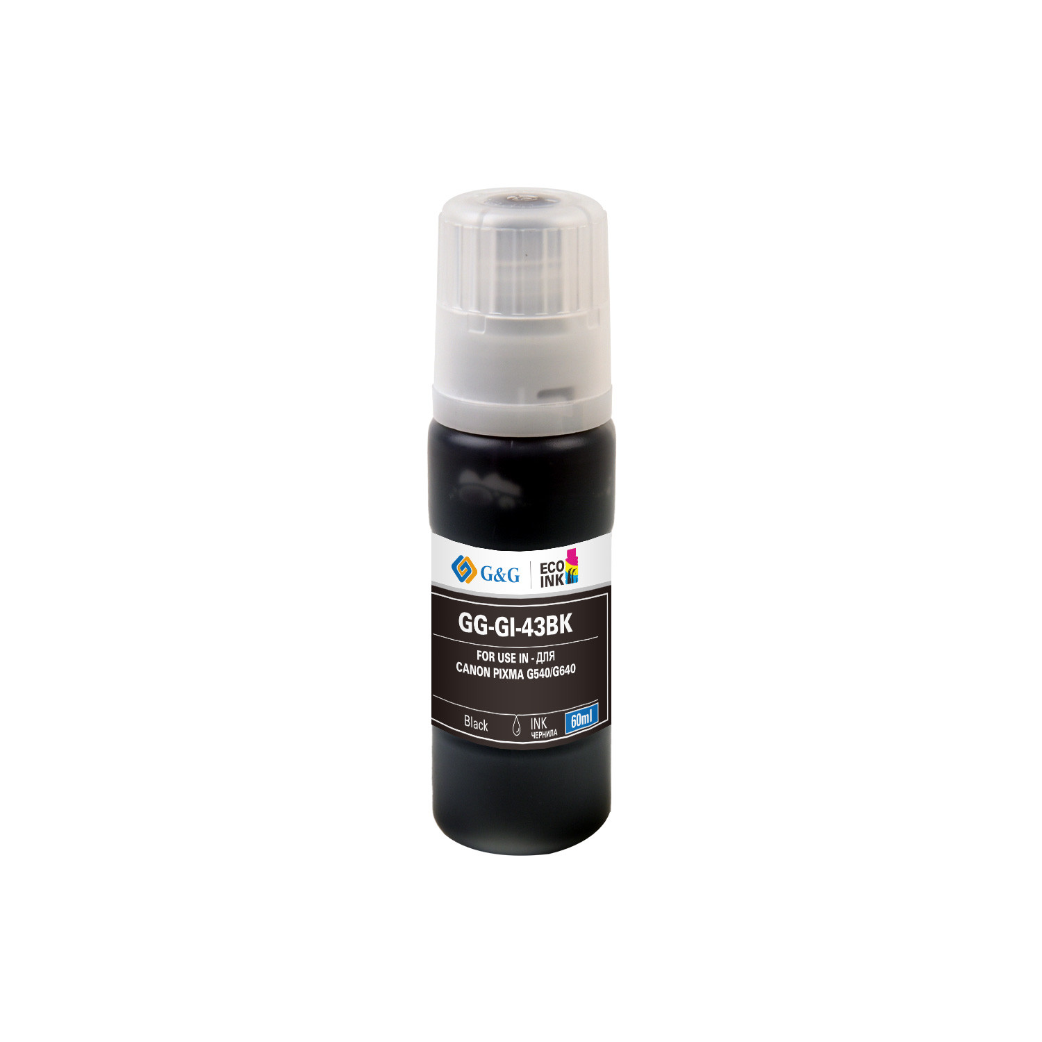 GG-GI-43BK G&G чернила черные для Canon Pixma G540/G640 60 ml