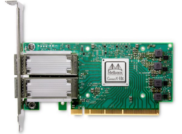 Сетевая карта/ ConnectX®-5 Ex EN network interface card, 100GbE dual-port QSFP28, PCIe4.0 x16, tall bracket, MCX516A-CDAT