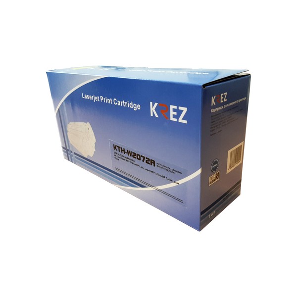 Совместимый тонер-картридж желтый W2072A с чипом для НР Color Laser 150/178/179 1К KREZ, KTH-W2072A