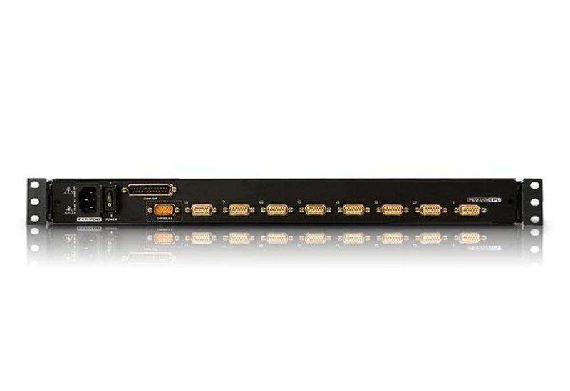 8-портовый KVM-переключатель с ЖК-дисплеем Slideaway/ATEN/ SINGLE RAIL 8P PS/2-USB LCDKVMP 17INCH, CL5708MR