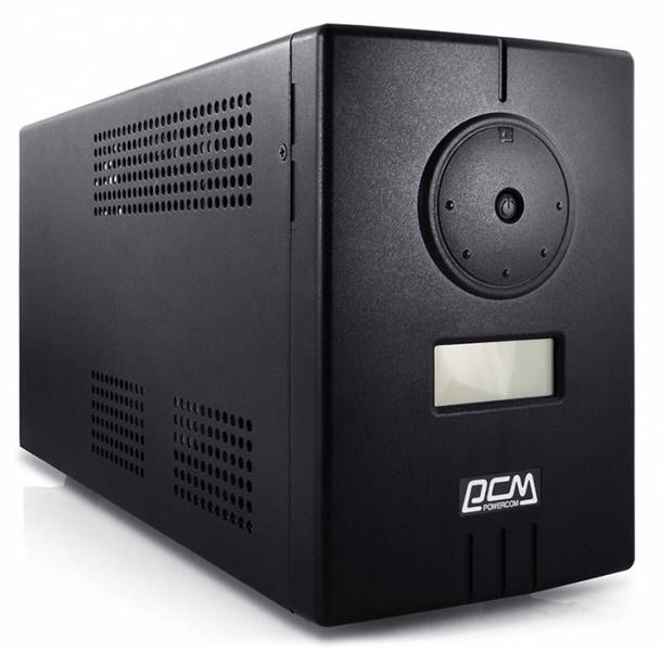 Источник бесперебойного питания Powercom Infinity, Line-Interactive, 800VA/480W, Tower, 2xSchuko, LCD, USB, без встроенных батарей (314809), INF-800