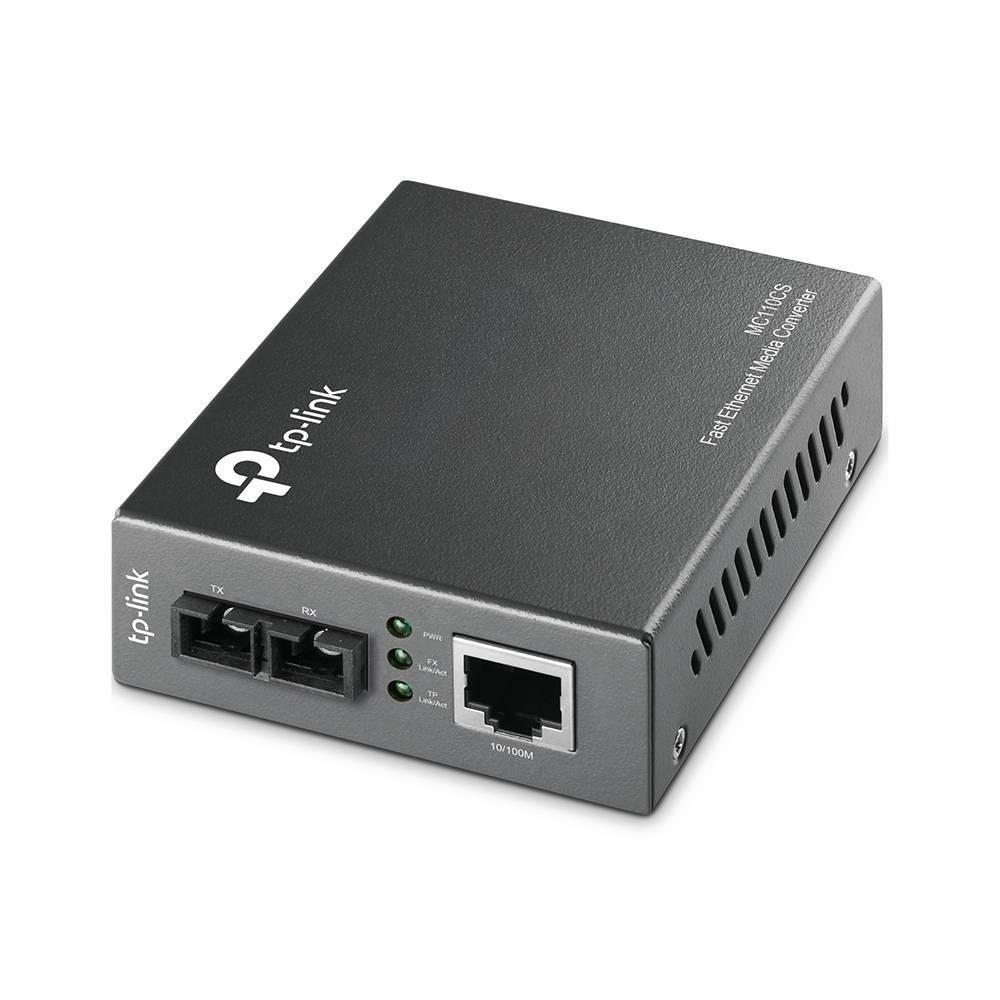 TP-Link MC110CS Одномодовый оптический медиаконвертер с разъёмом SC 100 Мбит/с