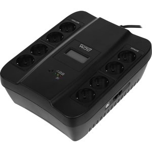 PowerCom Spider SPD-900U LCD ИБП {Line-Interactive, 900VA / 540W, 8xEURO: 4 с резервным питанием, 4 с фильтрацией, USB} (1168465)