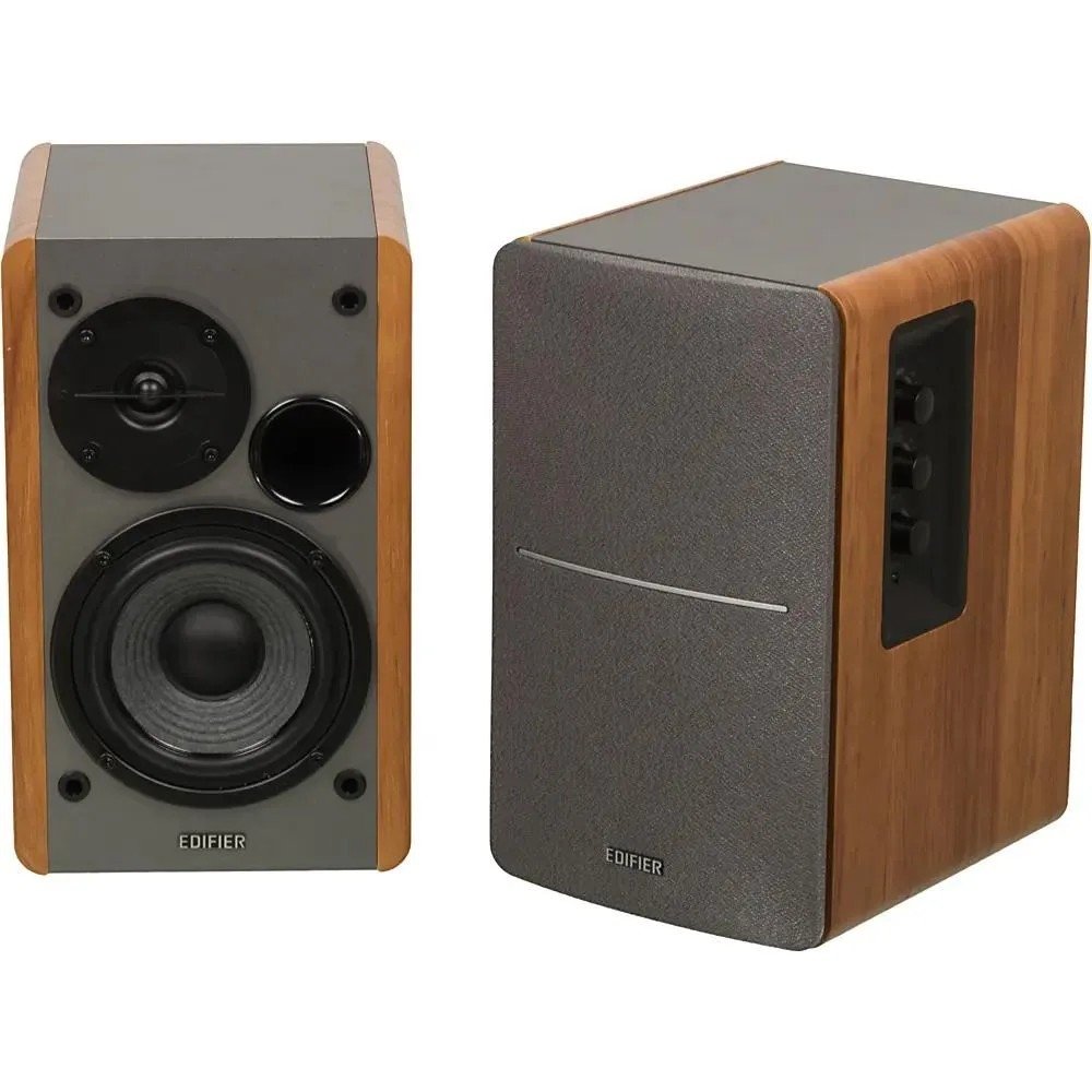 Edifier R1280T Silver/Brown {Активные, 2 x 21W RMS, 75-18000Гц, дерево, пульт ДУ}